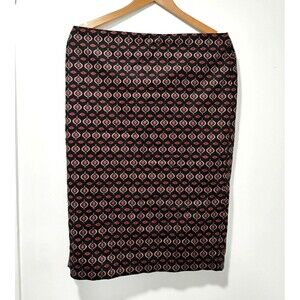 LORD & TAYLOR Geometric Patterns Long Pencil Skirt Size 10